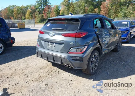 2022 Hyundai Kona N Line из США, поврежденный, VIN KM8K3CA3XNU862437